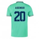 Maillot Real Madrid NO.20 Asensio Third 2019 2020 Vert Pas Cher