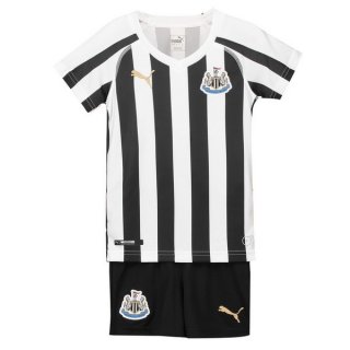 Maillot Newcastle United Domicile Enfant 2018 2019 Blanc Noir Pas Cher