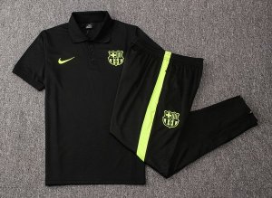 Polo Barcelona Ensemble Complet 2019 2020 Noir Vert Pas Cher