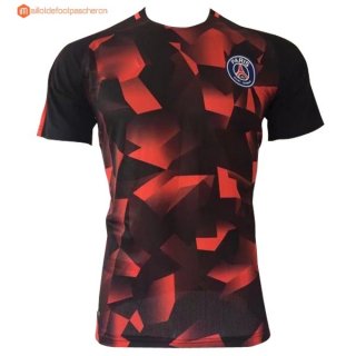 Entrainement Paris Saint Germain 2017 2018 Noir Orange Pas Cher