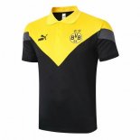 Polo Borussia Dortmund 2020 2021 Jaune Noir Pas Cher