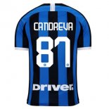 Maillot Inter Milan NO.87 Candreva Domicile 2019 2020 Bleu