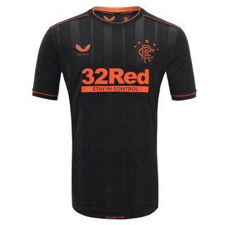 Thailande Maillot Rangers Third 2020 2021 Noir Pas Cher