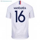 Maillot France Exterieur Mandanda 2018 Blanc Pas Cher