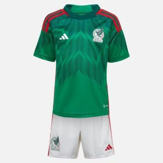 Maillot Mexique Domicile Enfant 2022 2023 Bleu Maillot Mexique Domicile Enfant 2022 2023 Bleu