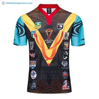 Maillot Rugby RLWC National Team 2017 2018 Noir Pas Cher