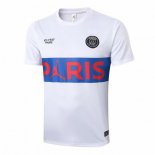 Entrainement Paris Saint Germain 2020 2021 Blanc Bleu Pas Cher