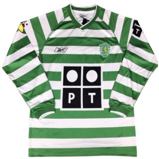 Maillot Lisboa Domicile ML Retro 2003/04 Vert Pas Cher Maillot Lisboa Domicile ML Retro 2003/04 Vert Pas Cher