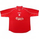 Thailande Maillot Liverpool Domicile Retro 2000 2002 Rouge Pas Cher