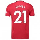 Maillot Manchester United NO.21 James Domicile 2019 2020 Rouge