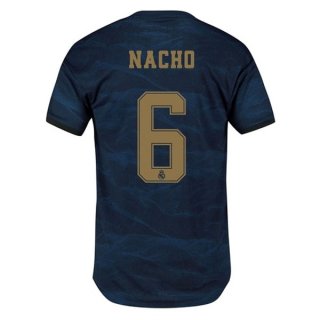 Maillot Real Madrid NO.6 Nacho Exterieur 2019 2020 Bleu Pas Cher