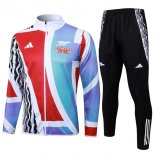 Survetement Arsenal 2025 2026 Bleu Rouge