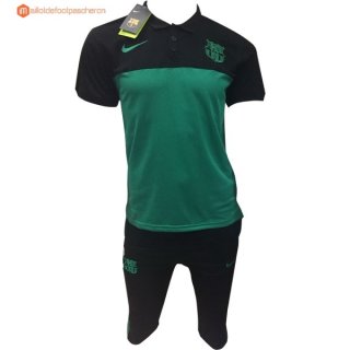 Polo Barcelona Ensemble Complet 2017 2018 Vert Noir Pas Cher