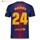 Maillot Barcelona Domicile Mathieu 2017 2018 Pas Cher