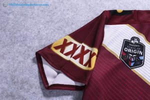 Maillot Rugby QLD Maroons 2017 2018 Rouge Pas Cher