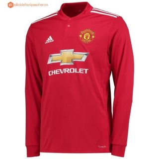 Maillot Manchester United Domicile ML 2017 2018 Pas Cher Maillot Manchester United Domicile ML 2017 2018 Pas Cher