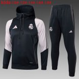 Enfant Sweat Shirt Capuche Real Madrid 2025 2026 Noir Rose