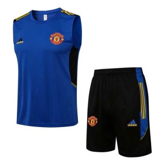Maillot Manchester United Sans Manches 2022 Bleu Maillot Manchester United Sans Manches 2022 Bleu