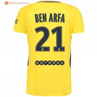 Maillot Paris Saint Germain Exterieur Ben Arfa 2017 2018 Pas Cher