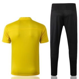 Polo Ensemble Complet Borussia Dortmund 2019 2020 Jaune Noir Pas Cher