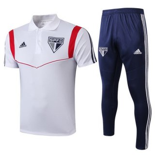 Polo São Paulo Ensemble Complet 2019 2020 Blanc Bleu Pas Cher Polo São Paulo Ensemble Complet 2019 2020 Blanc Bleu Pas Cher