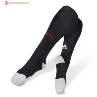 Chaussette AC Milan Third 2017 2018 Noir Pas Cher Chaussette AC Milan Third 2017 2018 Noir Pas Cher