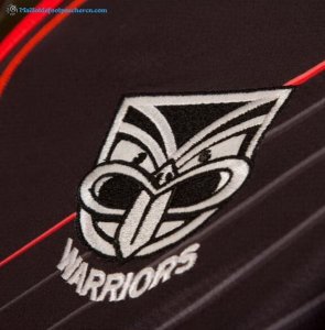 Maillot Rugby Warriors 2017 2018 Noir Pas Cher