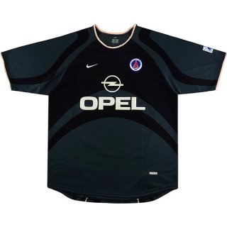 Thailande Maillot Paris Saint Germain Third Retro 2001 Noir Pas Cher