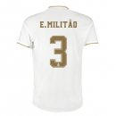 Maillot Real Madrid NO.3 E.Militão Domicile 2019 2020 Blanc Pas Cher