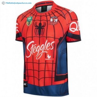 Maillot Rugby Sydney Roosters 2017 2018 Rouge Pas Cher