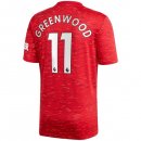 Maillot Manchester United NO.11 Greenwood Domicile 2020 2021 Rouge Pas Cher
