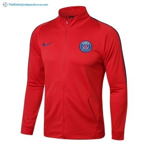 Survetement Paris Saint Germain 2017 2018 Bleu Marine Rouge Pas Cher