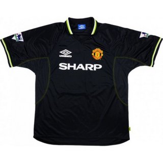 Maillot Manchester United Third Retro 1998 1999 Noir Pas Cher