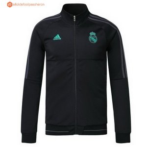 Survetement Real Madrid Enfant 2017 2018 Noir Vert Gris Pas Cher