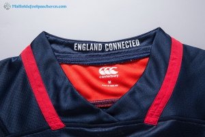 Maillot Rugby Angleterre Exterieur 2017 2018 Bleu Pas Cher