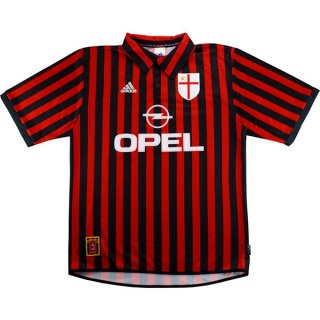 Maillot AC Milan Domicile Retro 1999 2000 Rouge Pas Cher Maillot AC Milan Domicile Retro 1999 2000 Rouge Pas Cher