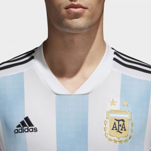 Maillot Argentine Domicile ML 2018 Pas Cher