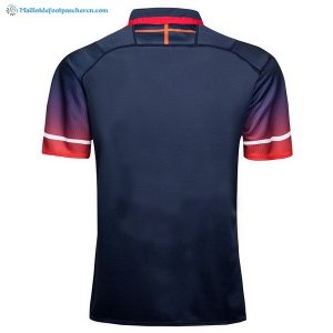 Maillot Rugby Angleterre Exterieur 2017 2018 Bleu Pas Cher