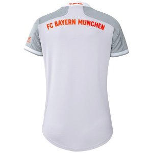 Maillot Bayern Munich Exterieur Femme 2020 2021 Blanc Pas Cher