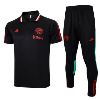 Polo Manchester United Ensemble Complet 2024 Noir Polo Manchester United Ensemble Complet 2024 Noir