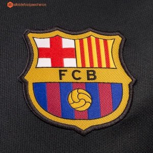 Maillot Barcelona Gardien ML 2017 2018 Noir Pas Cher