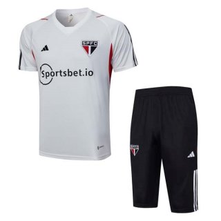 Maillot Entrainement Sao Paulo Ensemble Complet 2023 2024 Blanc Maillot Entrainement Sao Paulo Ensemble Complet 2023 2024 Blanc