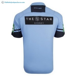 Maillot Rugby NSW Blues Domicile 2018 Bleu Pas Cher