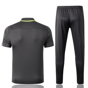 Polo Flamengo Ensemble Complet 2019 2020 Gris Vert Pas Cher