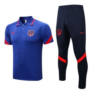 Polo Atlético de Madrid Ensemble Complet 2022 2023 Bleu 1