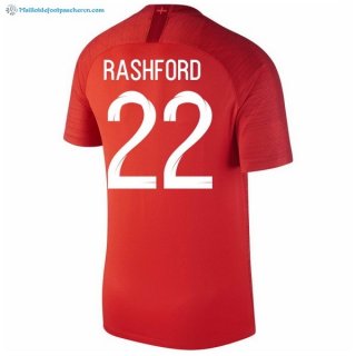 Maillot Angleterre Exterieur Rashford 2018 Rouge Pas Cher