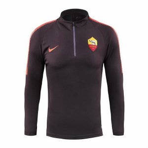 Survetement AS Roma 2018 2019 Orange Noir Pas Cher