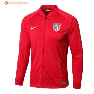 Survetement Atlético de Madrid 2017 2018 Rouge Noir Pas Cher