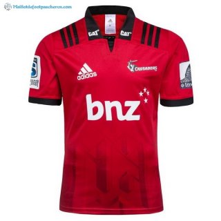 Maillot Rugby Crusaders Domicile 2018 Rouge Pas Cher