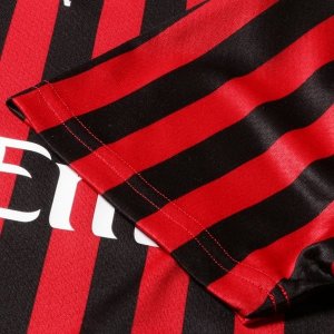 Maillot AC Milan Domicile Femme 2019 2020 Rouge Noir Pas Cher